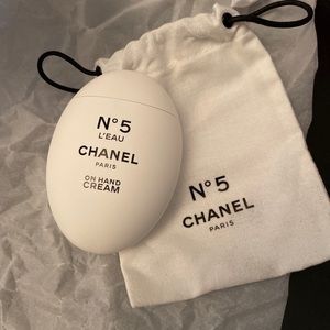 Chanel factory 5 hand cream and pouch